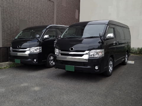 会社集合から会社の車で現場へ